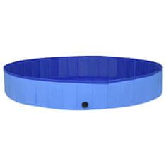 Vidaxl Skladací bazén pre psov modrý 300x40 cm PVC