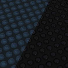 Vidaxl Plávajúca solárna bazénová fólia z PE 600x400 cm čierna a modrá