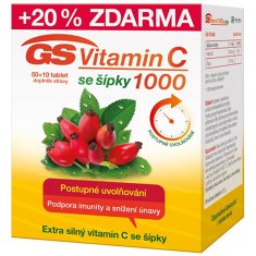 GreenSwan GS Vitamín C1000 + šípky 50+10 tabliet