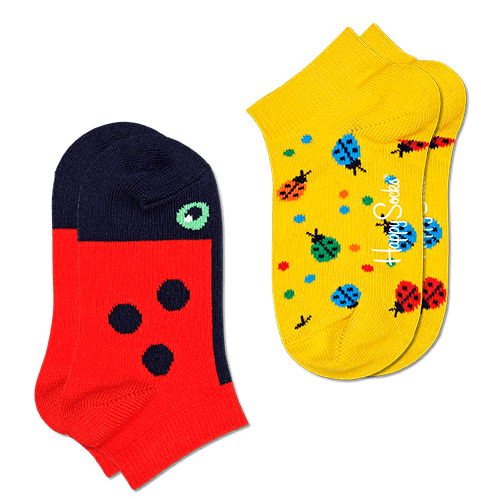 Happy Socks 2pack dievčenské ponožky Ladybug Low Sock