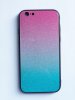 Oem Glass case SHINNING pre Huawei Y6 2018 - modro/ružový
