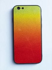 Oem Glass case SHINNING pre Samsung Galaxy J4 Plus (2018) J415 - oranžovo/zelený