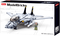 Sluban Model Bricks M38-B0755 Stíhacie lietadlo F-14 Tomcat