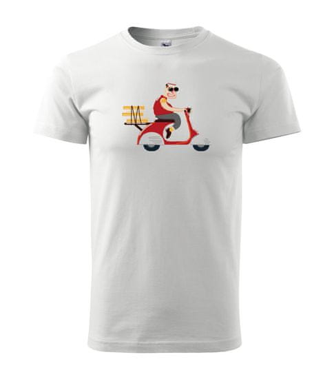 MSP Pánske tričko s moto motívom 196 Pizza
