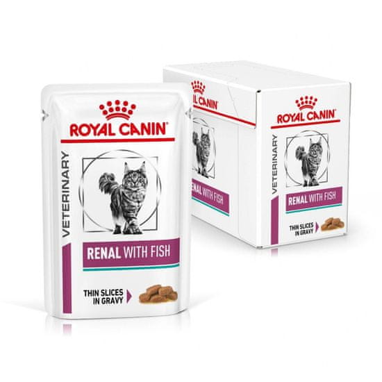 Royal Canin Veterinary Diet Cat Renal Fish Pouch 12x85 g