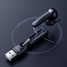 A05 Bluetooth Handsfree slúchadlo + USB dokovacia stanica, čierne