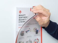 SOLLAU Magnetické kapsy A4 s červeným rámčekom /10 ks