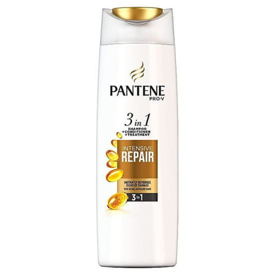 Pantene Šampón pre poškodené vlasy 3 v 1 ( Intensive Repair Shampoo + Conditioner + Treatment)