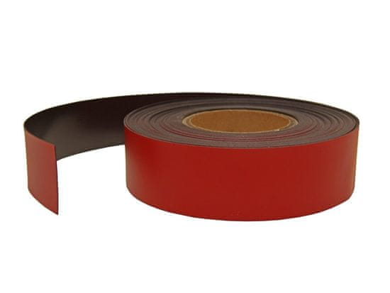 SOLLAU Magnetický pásik červený, šírka 20 mm, dĺžka 15 m
