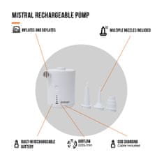 Mistral Rechargeable Pump White