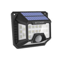 Blitzwolf BW-OLT3 2x nástenná LED solárna lampa s detektorom pohybu, čierna