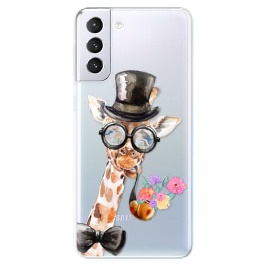 iSaprio Silikónové puzdro - Sir Giraffe pre Samsung Galaxy S21+