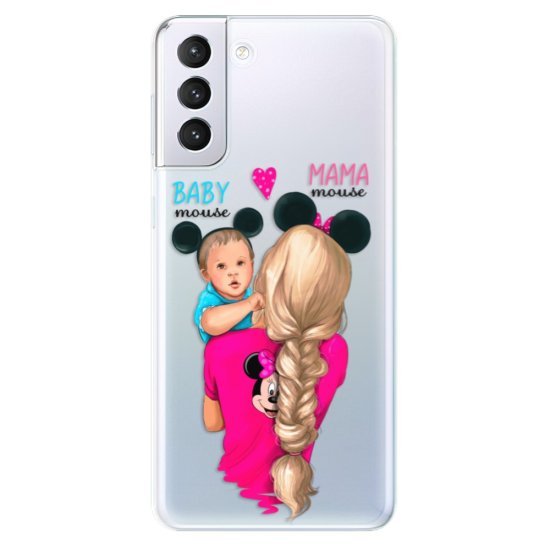 iSaprio Silikónové puzdro - Mama Mouse Blonde and Boy pre Samsung Galaxy S21+