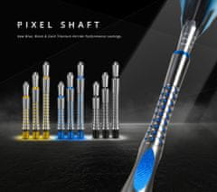 Násadky Pixel Grip Titanium - short - gold