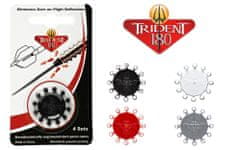 Winmau Krúžky na kovové hroty Trident 180 - 4 sety - black