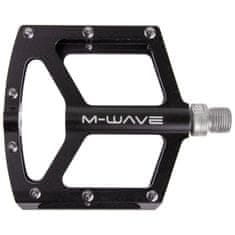 M-Wave pedále BMX FLAT štandard závit 9/16&quot; čierne