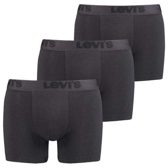 Levis 3PACK pánske boxerky čierne (905045001 001)