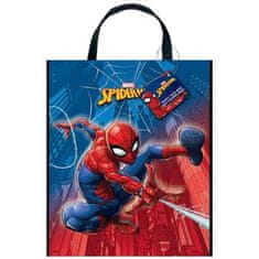 Párty darčeková taška SPIDERMAN - plastová 28 x 33,5 cm
