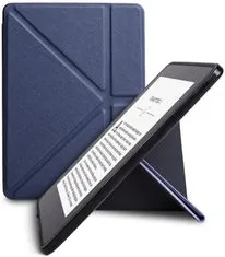 Amazon Puzdro Origami OR46 - Obal na Amazon Kindle 6, Paperwhite 1, 2, 3 tmavo modré - magnet, stojan