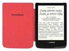 PocketBook Puzdro Pocketbook HPUC-632-RF Shell RED Flowers pre Pocketbook 616/627/628/632/633 púzdro