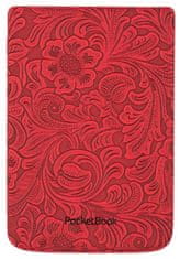 PocketBook Puzdro HPUC-632-RF Shell RED Flowers pre Pocketbook 616/627/628/632/633 púzdro