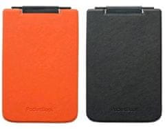 PocketBook Obal pre Pocketbook 624/626 FLIPPER F03 oranžové, čierne - puzdro obojstranné originál