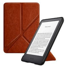 Amazon Puzdro Origami OR43 - Amazon Kindle 6, Paperwhite 1, 2, 3 hnedé - magnet, stojan