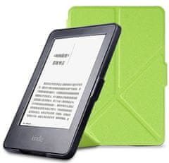 Amazon Puzdro Origami OR48 - Obal na Amazon Kindle 6, Paperwhite 1, 2, 3 zelené - magnet, stojan