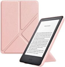 Amazon Puzdro Origami OR45 - Amazon Kindle 6, Paperwhite 1, 2, 3 svetlo ružové - magnet, stojan