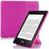 Puzdro Origami OR47 - Amazon Kindle 6, Paperwhite 1, 2, 3 tmavo ružové - magnet, stojan