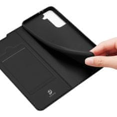Dux Ducis Skin Pro knižkové kožené puzdro na Samsung Galaxy S21 Ultra 5G, čierne