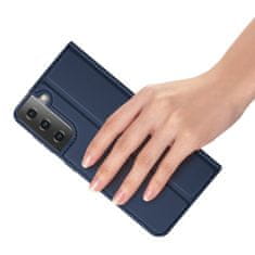 Dux Ducis Skin Pro knižkové kožené puzdro na Samsung Galaxy S21 5G, modré