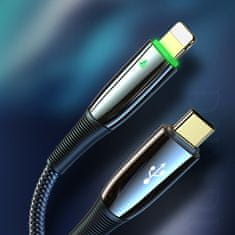 Dux Ducis K-IV kábel USB-C / Lightning PD 2A 18W 2m, čierny