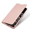 Skin Pro knižkové kožené puzdro na Samsung Galaxy S21 Plus 5G, ružové