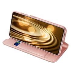 Dux Ducis Skin Pro knižkové kožené puzdro na Samsung Galaxy S21 Ultra 5G, ružové