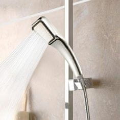 Netscroll Hlava sprchy s vysokým tlakom a nízkou spotrebou vody, sprchová hlavica zvyšuje tlak o 300%, ručná sprcha je vyrobená z chrómovaného tela, bez únikov, jednoduchá montáž, TurboShower
