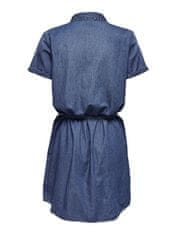 Jacqueline de Yong Dámske šaty JDYBELLA LIFE 15231238 Medium Blue Denim (Veľkosť 40)
