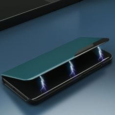 MG Eco Leather View knižkové puzdro na Samsung Galaxy A72 4G, fialové