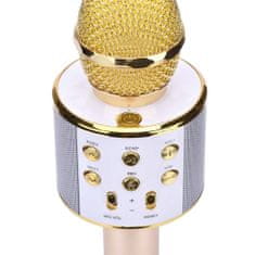 MG Bluetooth Karaoke mikrofón s reproduktorom, zlatý