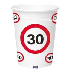 Párty poháriky dopravná značka 30 - 350ml - 8 ks