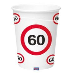 Párty poháriky dopravná značka 60 - 350ml - 8 ks