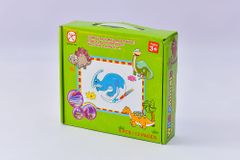 Mac Toys Vyfarbovacie puzzle Dinosaury 6 obrázkov