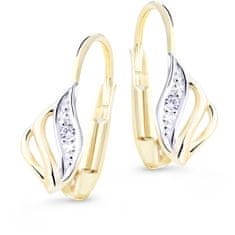 Cutie Diamonds Luxusné bicolor náušnice zo zlata s briliantmi DZ8024-55-00-X-1