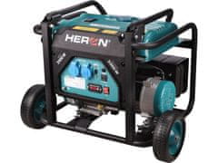 Heron Elektrocentrála rámová benzínová, 230V, 3,5kW, 7,5HP, podvozok, ručný start