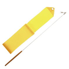 EFFEA Gymnastická stuha + tyčka - žltá