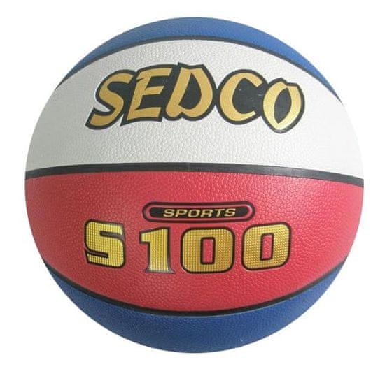 SEDCO Lopta basket syn.kůže TOP S100 5 červeno-bielo-modrý