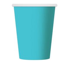 Párty papierové poháriky svetlo modré - 250 ml - 6 ks