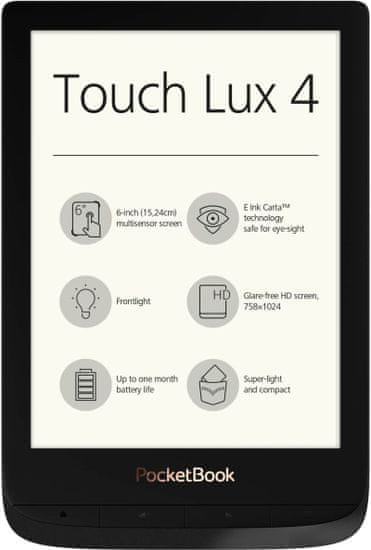 PocketBook PocketBook 627 Touch Lux 4 - 8GB, WiFi, čierny