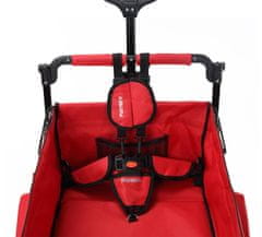 Fuxtec 5 bodový bezpečnostný pás pre vozíky CT-850 červený
