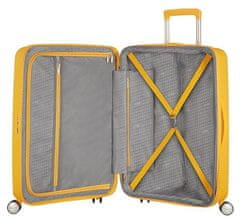 American Tourister Cestovný kufor na štyroch kolieskach SOUNDBOX SPINNER 77 EXP Golden Yellow